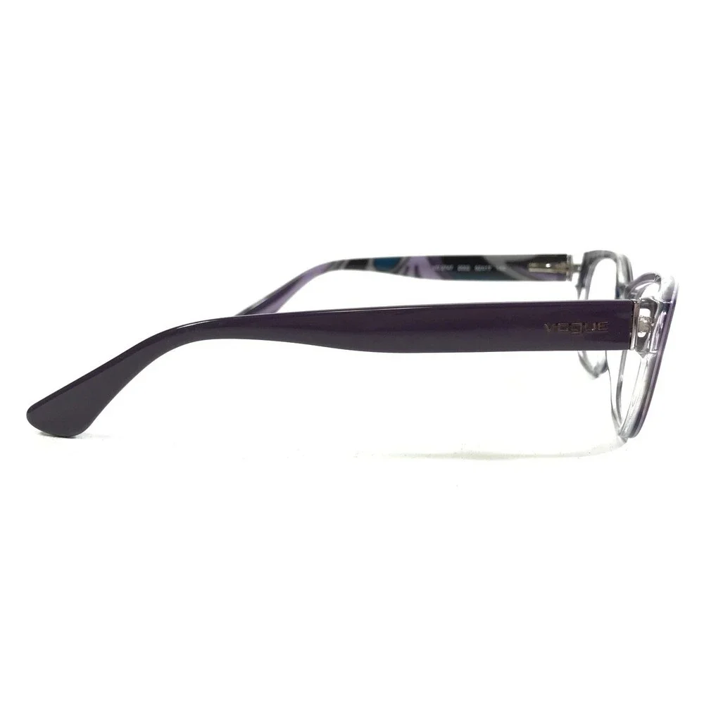 Vogue Eyeglasses Frames VO2747 2002 Purple Clear Cat Eye Round 52-17-140